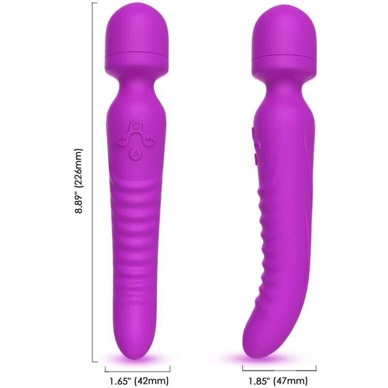 ARMONY - MISSION MASSAGER & VIBRATOR MED VÄRMEEFFEKT LILA
