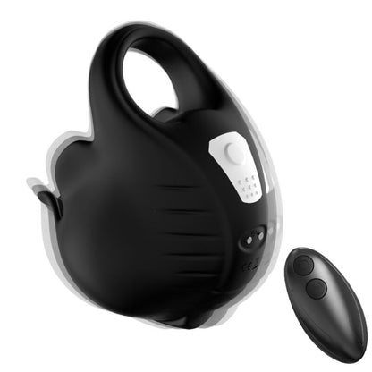 ARMONY - KOPPFORMAD VIBRATORRING MED FJÄRRKONTROLL, SVART
