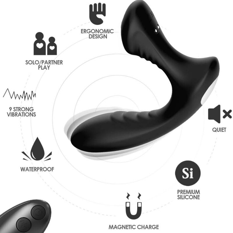 ARMONY - STORM VIBRATOR ANAL PROSTATA & PLUGG FJÄRRKONTROLL SVART
