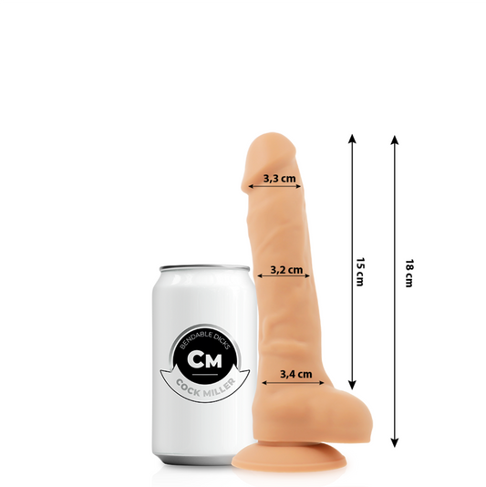 COCK MILLER - REALISTISK DILDO I SILIKON MED RÖRLIG KONSISTENS OCH KÖTTSKÄNSLA 18 CM