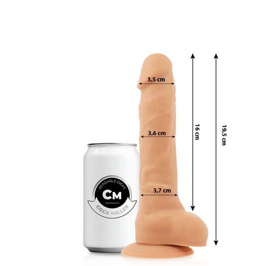 COCK MILLER - REALISTISK DILDO I SILIKON MED LEDAD KÄNSLA 19,5 CM
