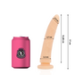 DELTA CLUB - LEKSAKER DILDO NATURLIG MEDICINSK SILIKON 17 CM -O- 3 CM