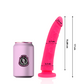 DELTA CLUB - LEKSAKER ROSA DILDO MEDICINSK SILIKON 17 CM -O- 3 CM