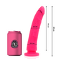DELTA CLUB - LEKSAKER ROSA DILDO MEDICINSK SILIKON 20 CM -O- 4 CM