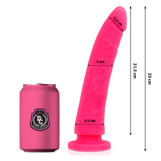 DELTA CLUB - LEKSAKER ROSA DILDO MEDICINSK SILIKON 23 CM -O- 4,5 CM