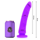 DELTA CLUB - LEKSAKER LILA DILDO MEDICINSK SILIKON 23 CM -O- 4,5 CM