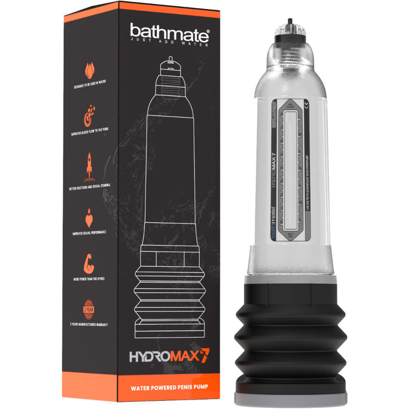 BATHMATE - HYDROMAX 7 TRANSPARENT PENIS INCREASE PUMP - Kink&Play