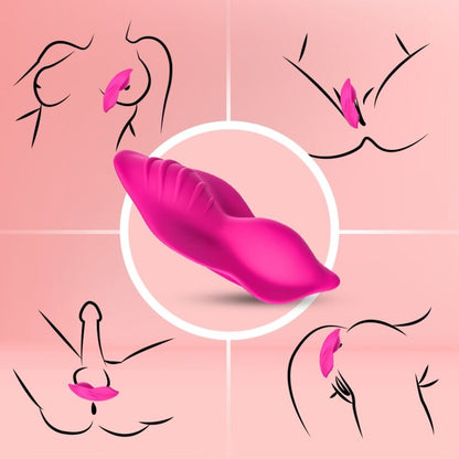ARMONY - WHISPER BÄRBAR TROSVIBRATOR FJÄRRKONTROLL FUCHSIA