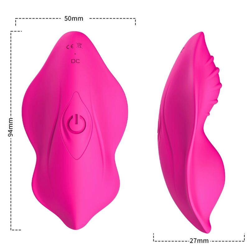 ARMONY - WHISPER BÄRBAR TROSVIBRATOR FJÄRRKONTROLL FUCHSIA