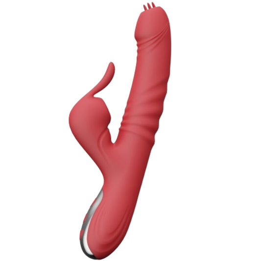 ARMONY - SUCK VIBRATOR & SUCKER WITH STIMULATING TONGUE BURGUNDY