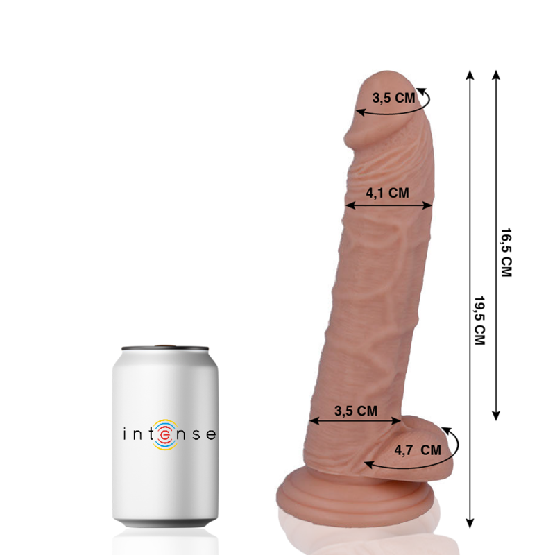 MR INTENSE - 15 REALISTIC COCK 19.5 CM -O- 4.1 CM - Kink&Play
