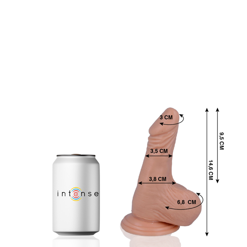 MR INTENSE - 1 REALISTIC COCK 14.6 CM -O- 3.5 CM - Kink&Play