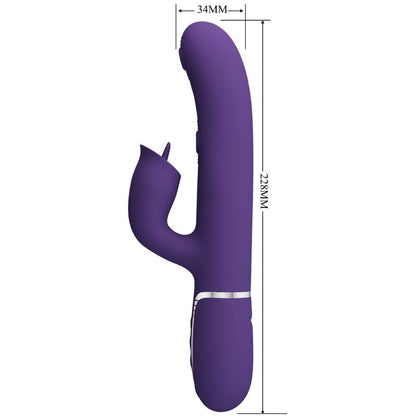 PRETTY LOVE - KANINVIBRATOR MED LICKING PURPLE