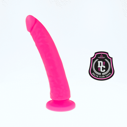 DELTA CLUB - LEKSAKER ROSA DILDO MEDICINSK SILIKON 20 CM -O- 4 CM