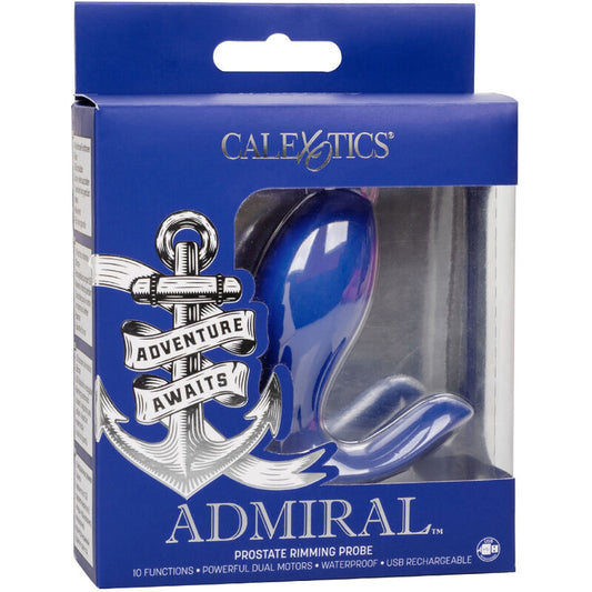 CALEXOTICS - ADMIRAL RIMMING PROSTATA STIMULATOR &amp; VIBRATOR BLÅ