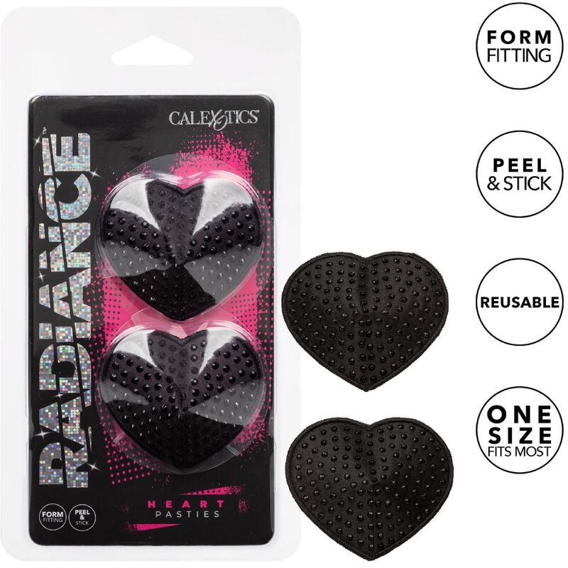 CALEXOTICS - RADIANCE HJÄRTFORMAD JUVEL NIPPLE SHIELDS