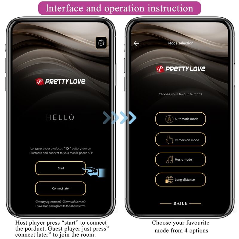 PRETTY LOVE - JAYLEEN VIBRATOR FJÄRRKONTROLL APP LILA