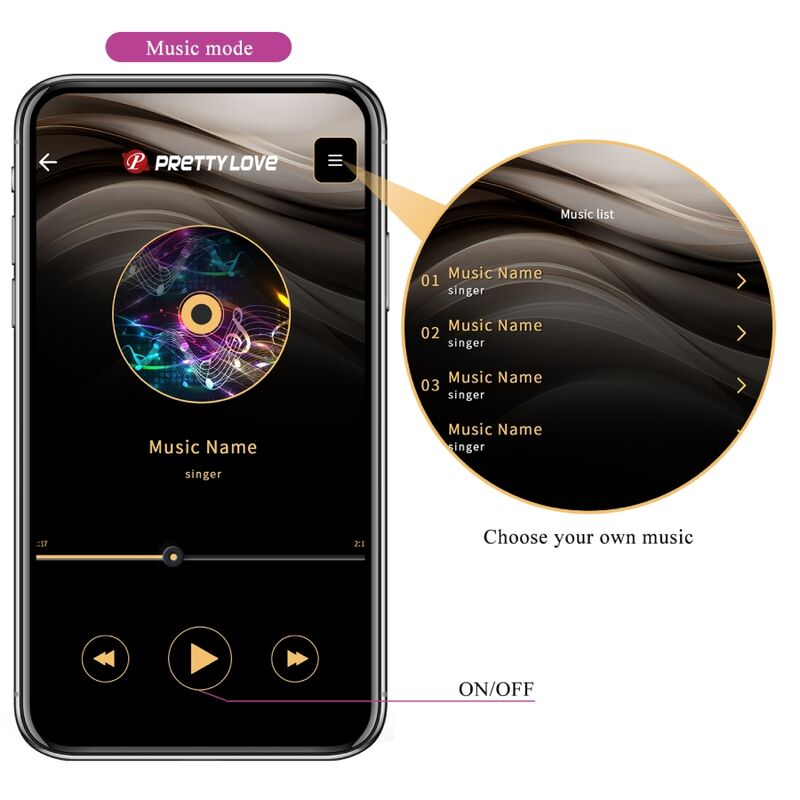PRETTY LOVE - JAYLEEN VIBRATOR FJÄRRKONTROLL APP LILA