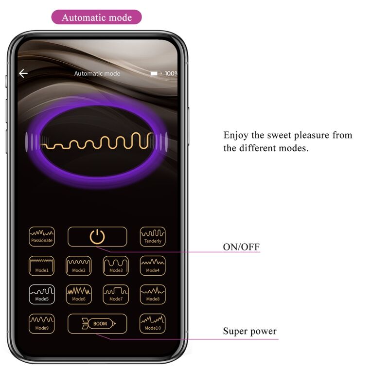 PRETTY LOVE - JAYLEEN VIBRATOR FJÄRRKONTROLL APP LILA