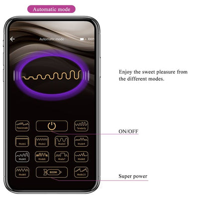 PRETTY LOVE - JAYLEEN VIBRATOR FJÄRRKONTROLL APP LILA
