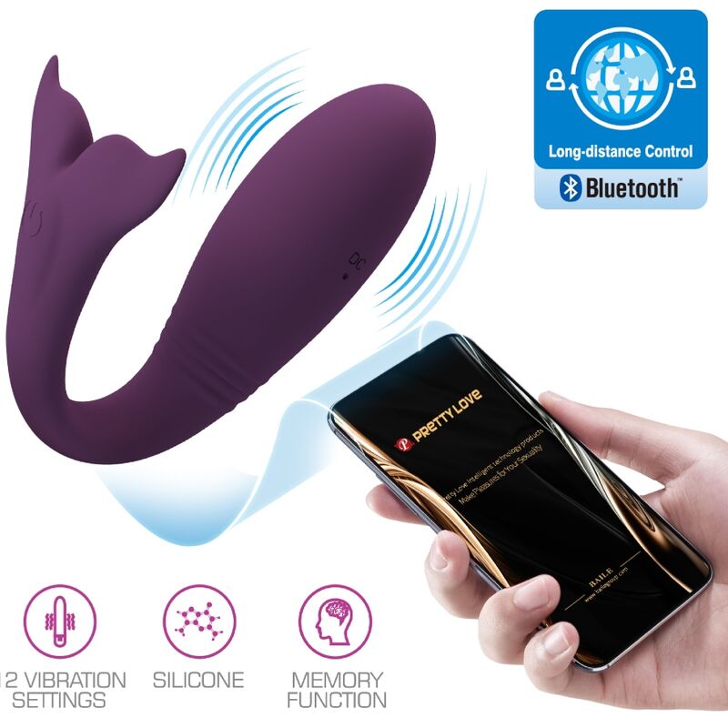 PRETTY LOVE - JAYLEEN VIBRATOR FJÄRRKONTROLL APP LILA