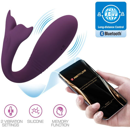 PRETTY LOVE - JAYLEEN VIBRATOR FJÄRRKONTROLL APP LILA