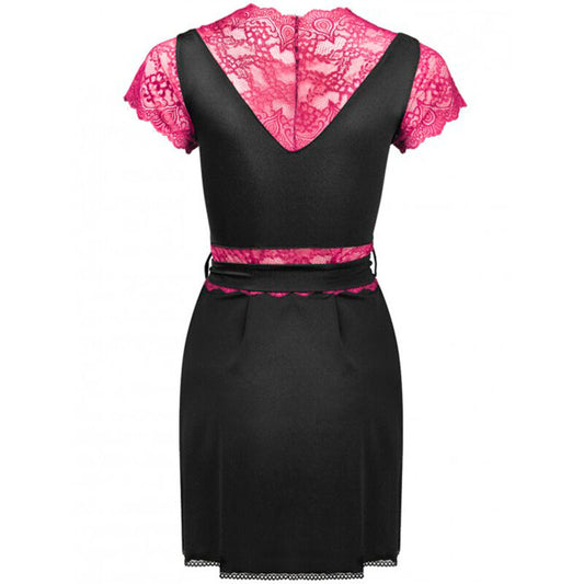 LIVCO CORSETTI FASHION - KUMIKO LC 90428 MORGONKLAPP + TROSOR SVART L/XL