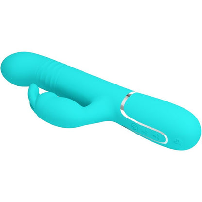 PRETTY LOVE - COALE KANINVIBRATOR PÄRLOR AQUA GRÖN