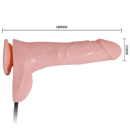 BAILE - UPPBLÅSBAR REALISTISK DILDO MED SUGKOPP 15 CM