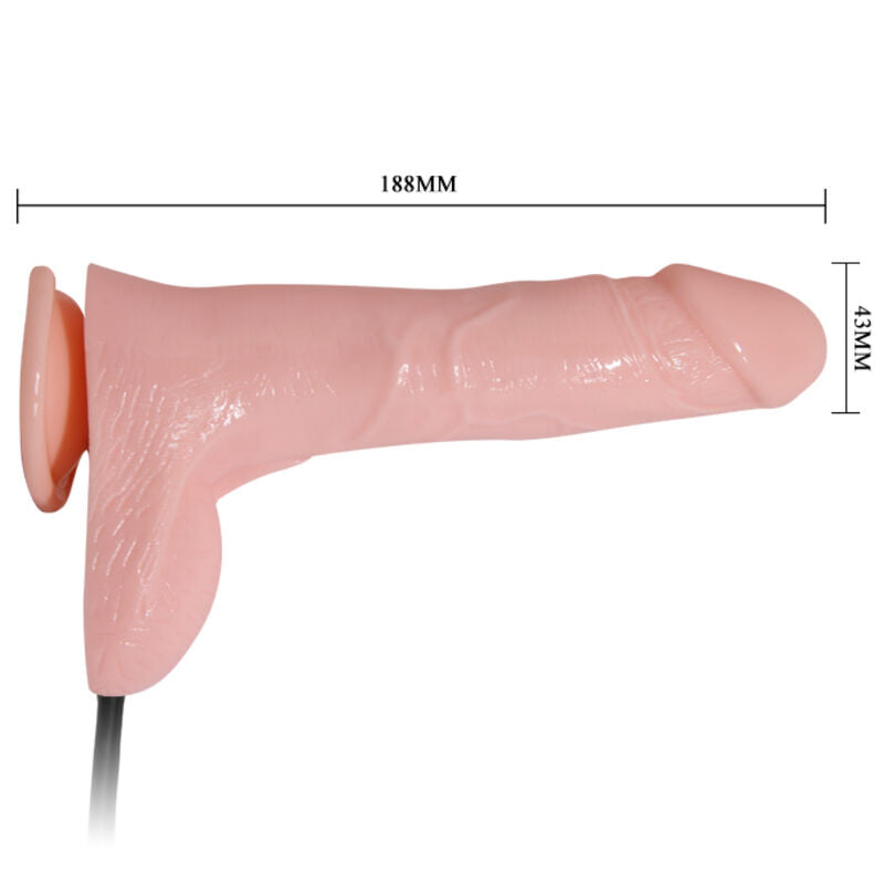 BAILE - UPPBLÅSBAR REALISTISK DILDO MED SUGKOPP 15 CM