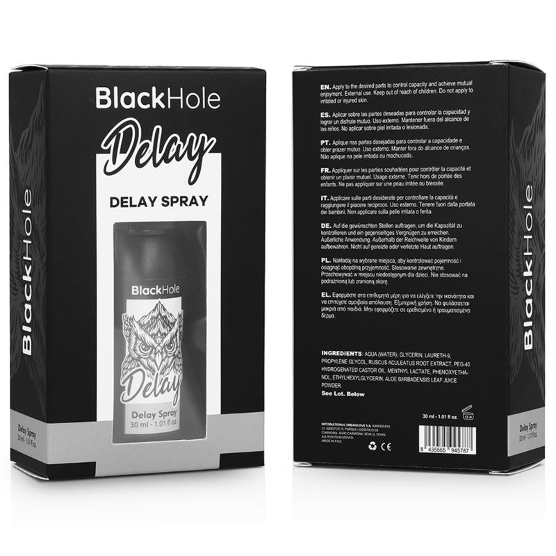 BLACK HOLE - FÖRDRÖJNINGSSPRAY STUDY FORTE 30 ML