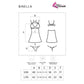 LIVCO CORSETTI FASHION - BINELLA SET BABYDOLL + TONG BLACK