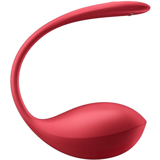 SATISFYER - SHINY PETAL G-POINT FJÄRRKONTROLLSTIMULATOR RÖD GRATIS APP