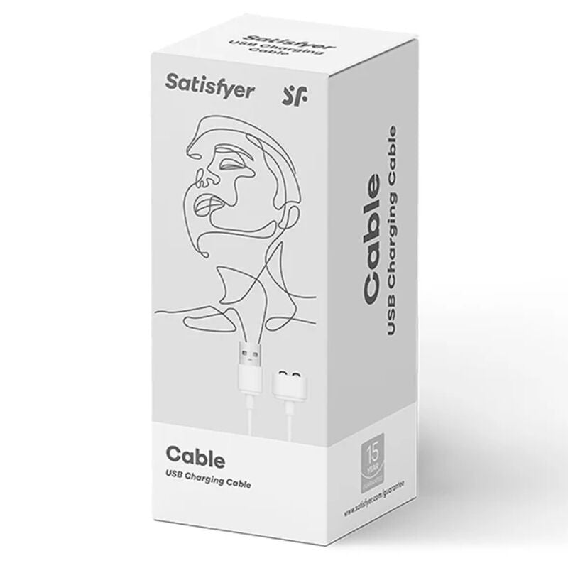 SATISFYER - CHARGUER CABLE WHITE - Kink&Play