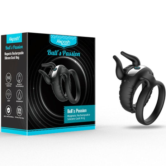 ARMONY - BULL'S PASSION RINGVIBRATOR 10 HASTIGHETER SVART