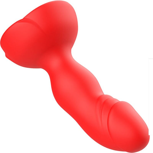 ARMONY - EXTREME A BLOOM ROSE VIBRATOR &amp; ANALPLUGG FJÄRRKONTROLL RÖD