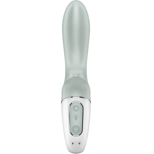 SATISFYER - AIR PUMP BOOTY 3 UPPBLÅSBAR ANALVIBRATOR GRÅGRÖN