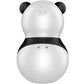 SATISFYER - POCKET PANDA STIMULATOR & VIBRATOR BLACK AND WHITE