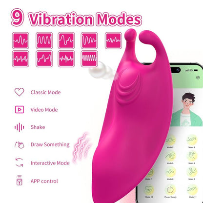 ARMONY - HONUNGSPÄRLAN BÄRBAR TROSVIBRATOR G-PUNKT FUCHSIA - GRATIS APP