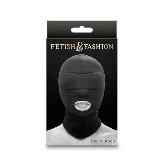 NS NOVELTIES - FETISH & FASHION MOUTH HOOD NYLON BLACK