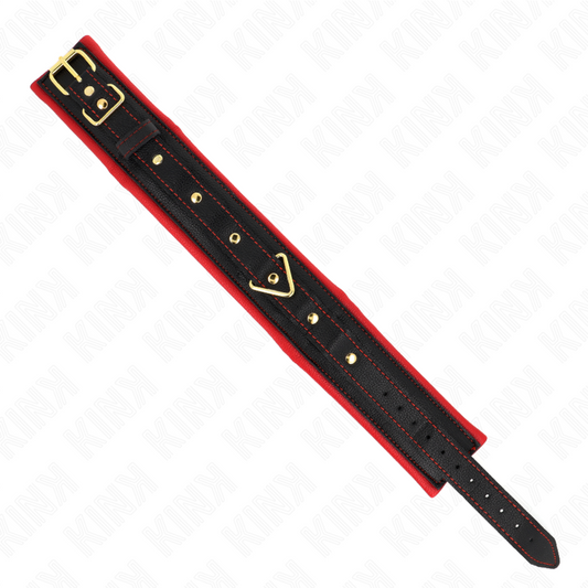 KINK - HALSBAND MED ENFÄRGT TYGKOPPEL JUSTERBART 33-48 CM X 5,7 CM