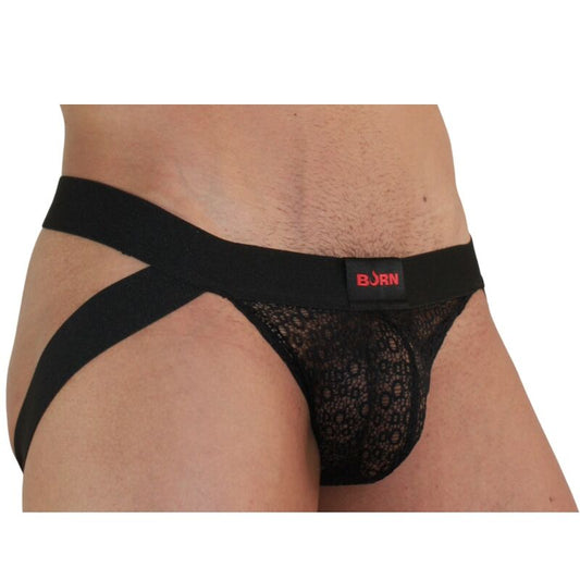 BURN - 005 JOCK LINGERIE SVART S