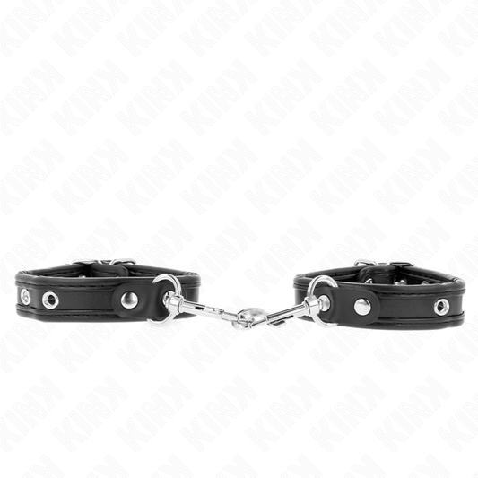 KINK - MINI SVARTA ARMBAND MED JUSTERBARA NIBBARNA 16-22 CM X 2 CM
