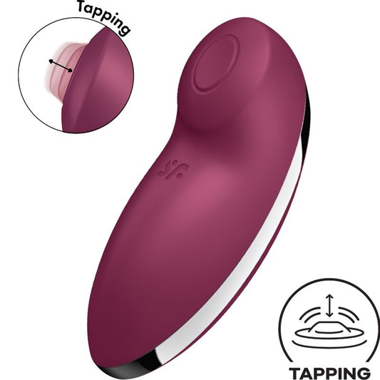 SATISFYER - TAP &amp; CLIMAX 2 VIBRATOR &amp; STIMULATOR RÖD