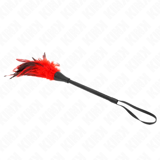 KINK - RED MAIDS HORNFORMAD KITTLANDE KYCKLINGFJÄDRAR 36 CM