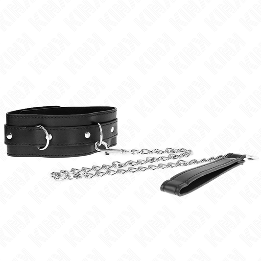 KINK - HALSBAND MED SKÄRP 65 CM MED ARM SVART 54 X 4,5 CM