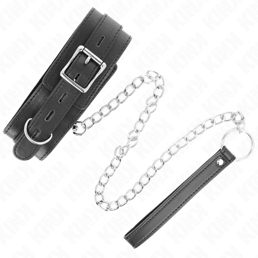 KINK - HALSBAND MED SKÄRP 65 CM MED ARM SVART 54 X 4,5 CM