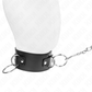 KINK - HALSBAND MED KOPPEL 65 CM 3 RINGAR MODELL 2 JUSTERBAR 36-43 CM X 5 CM