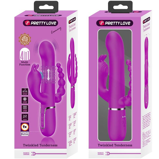 PRETTY LOVE - CAMMY TRIPPELVIBRATOR  4 I 1 ROSA
