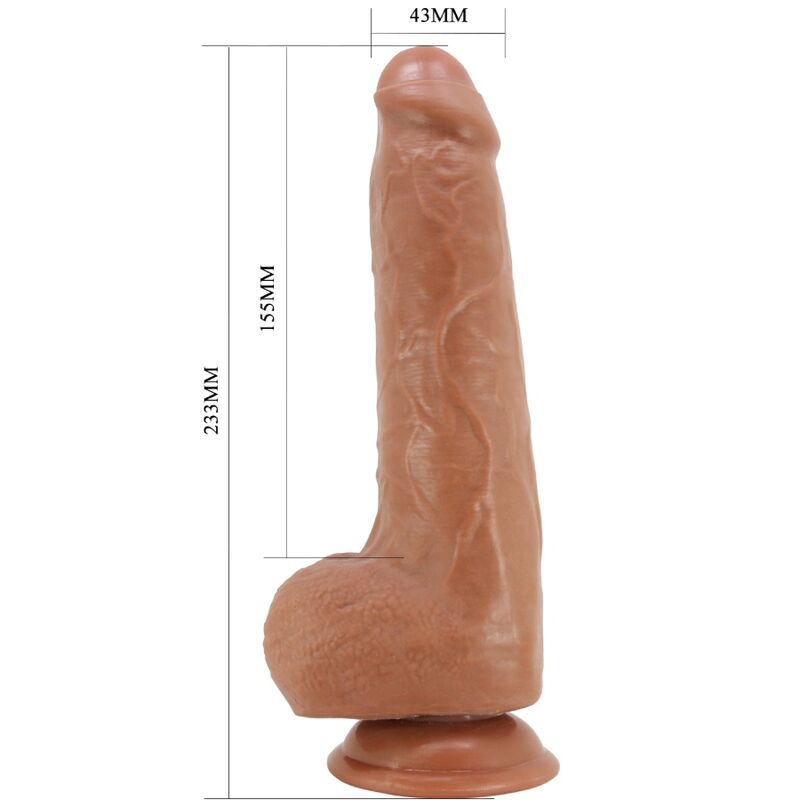 PRETTY LOVE - DRACO REALISTISK DILDO 23 CM MODELL 2 HUDFÄRGAD